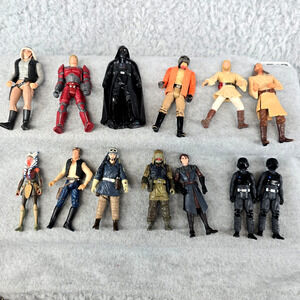 Star Wars Figure Lot of 13 3.75 4 Inch Darth Vader Han Solo Luke Ahsoka